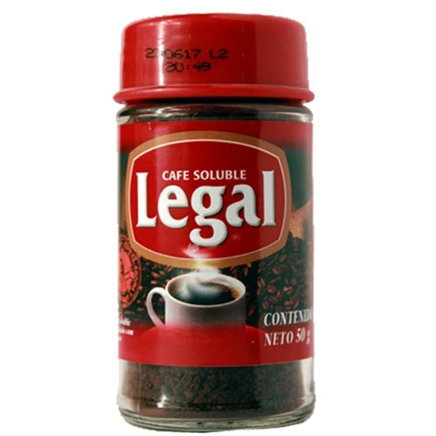 Caja café Legal soluble frasco 50G/12P - SCG