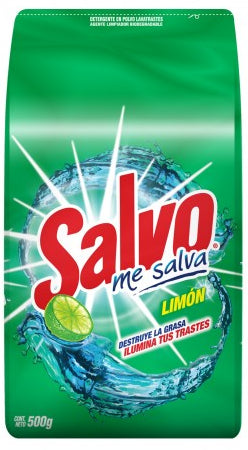 Caja Lavatrastes Salvo Polvo Limon 500G/24B