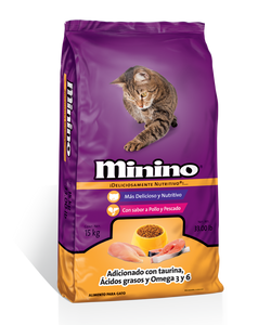 Bulto alimento para gato Minino en croquetas de 15 kilos-Mascotas-MayoreoTotal-MayoreoTotal