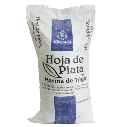 Bulto de harina de trigo de 44 kg Hoja de Plata-Harinas-Harinas Elizondo-MayoreoTotal