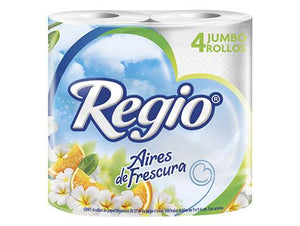 Bulto papel higiénico Regio aires de frescura de 32 rollos en 3 paquetes - SCA-Higienico-SCA-MayoreoTotal
