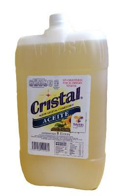Caja de aceite vegetal Cristal de 5 litros con 2 botellas - Aceites, Grasas y Derivados-Aceites-Aceites, Grasas y Derivados-MayoreoTotal