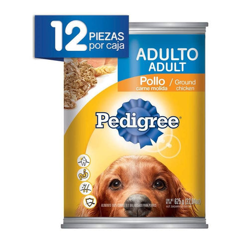 Caja alimento para perro Pedigree molida de res de 625 grs en 12 piezas - Effem-Mascotas-Effem-MayoreoTotal