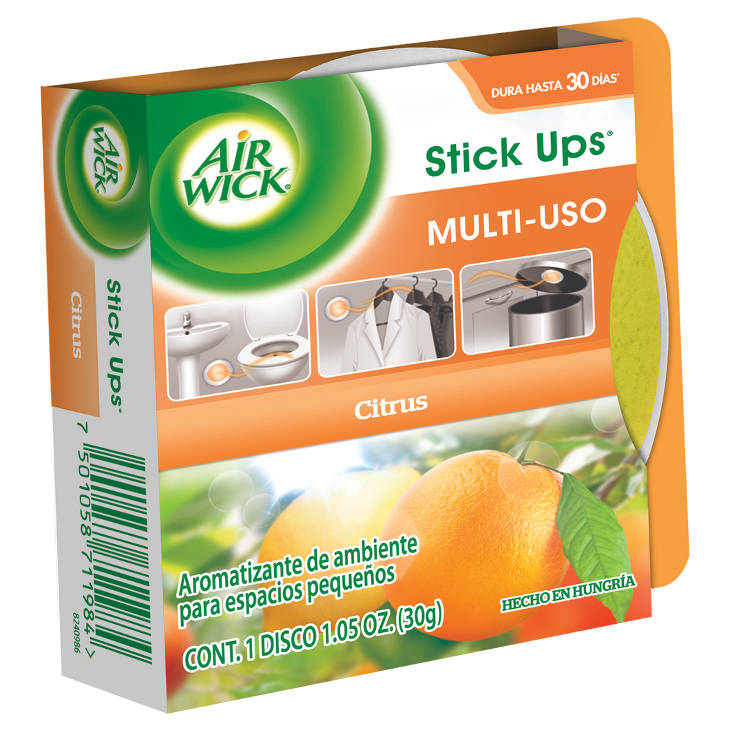 Caja aromatizante Air Wickr stick ups citrus de 30 ml con 24 piezas - Reckitt Benckiser-Aromatizantes-Reckitt Benckiser-MayoreoTotal