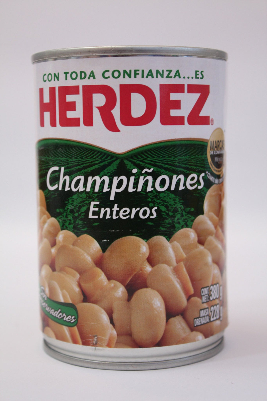 Caja champiñón entero de 380 grs con 24 latas - Herdez-Enlatados-Herdez-7501003123138C-MayoreoTotal