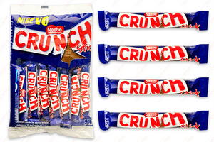 Caja chocolate Nestlé Crunch stick de 9 gr en 20 bolsas con 20 piezas - Nestlé-Chocolates-Nestlé-MayoreoTotal