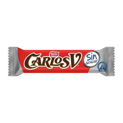Caja Chocolates Nestlé Carlos V sin azucar en 8 paquetes de 10 piezas - Nestlé-Chocolates-Nestlé-MayoreoTotal