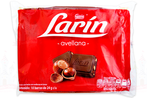 Caja Chocolates Nestlé Larin Avellana en 30 exhibidores con 10 piezas de 24gr - Nestlé-Chocolates-Nestlé-MayoreoTotal