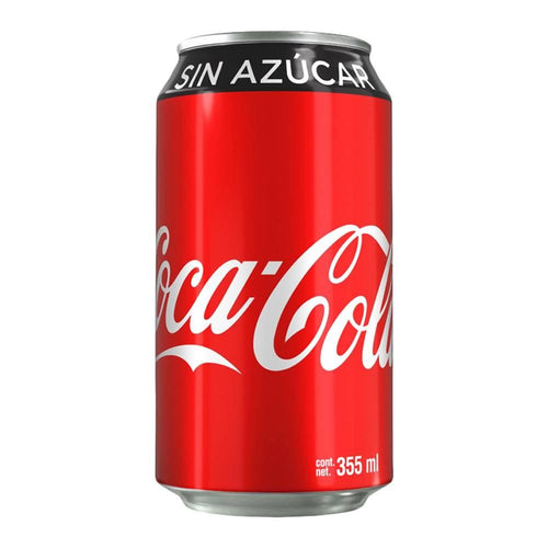 Caja Coca Cola sin azucar de 355 ml con 12 latas - Coca Cola-Refrescos-Coca Cola-MayoreoTotal