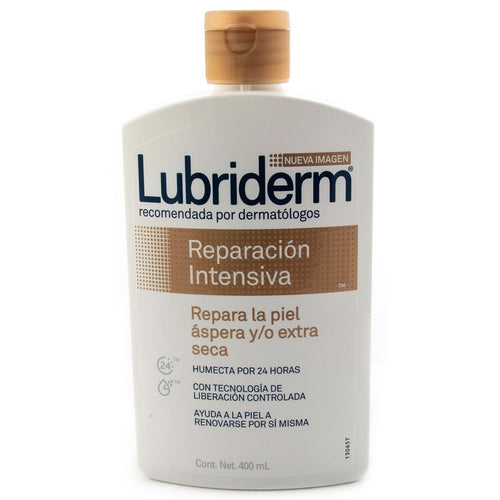 Caja Crema Lubriderm Reparacion Intensiva de 400 ml con 12 Piezas - Jonhson & Johnson-Cremas Corporales y Faciales-Johnson & Johnson-MayoreoTotal