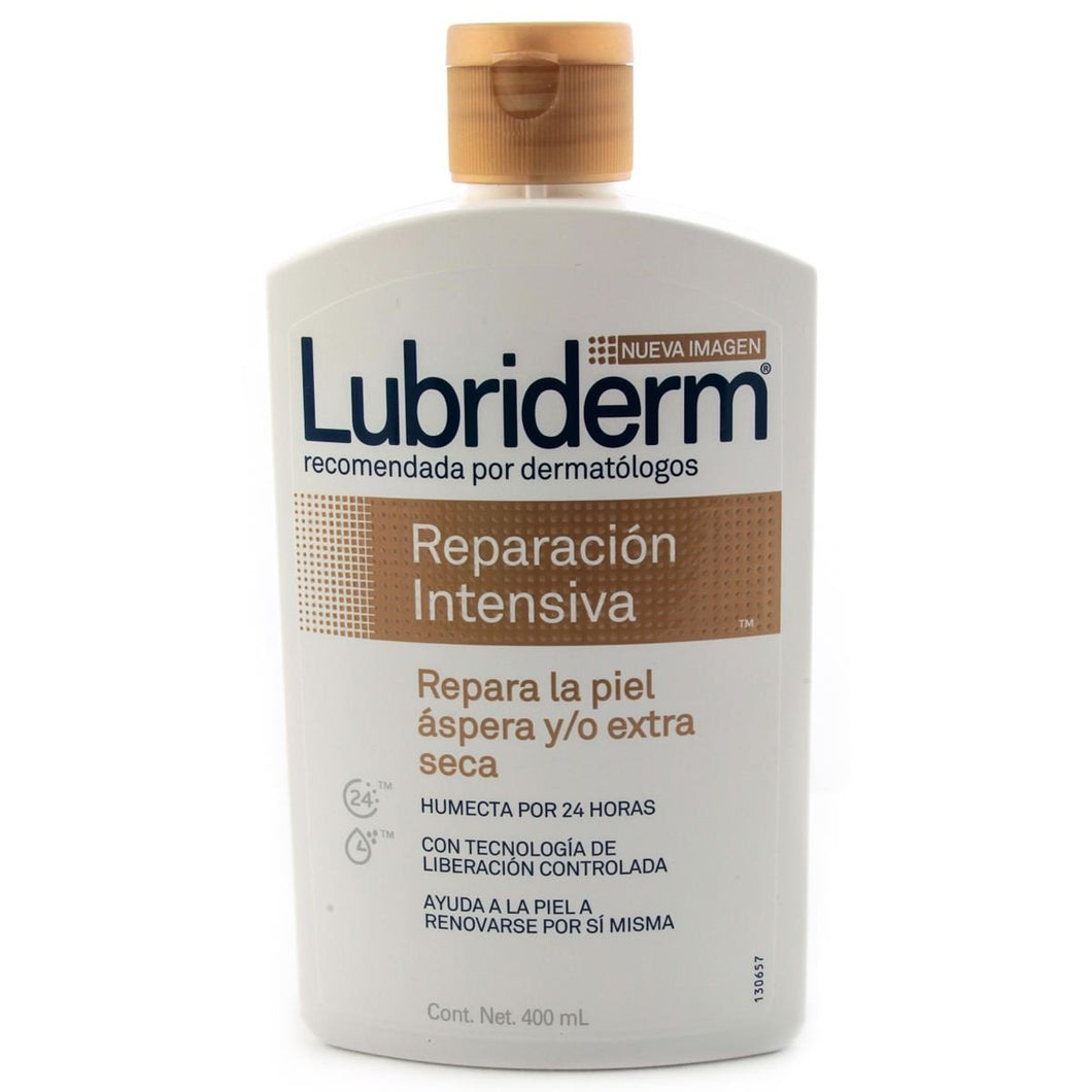 Caja Crema Lubriderm Reparacion Intensiva de 400 ml con 12 Piezas - Jonhson & Johnson-Cremas Corporales y Faciales-Johnson & Johnson-MayoreoTotal