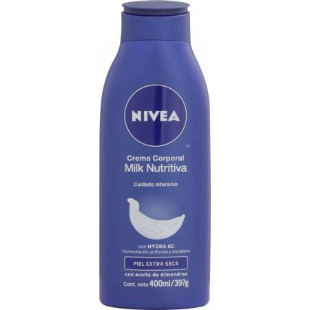 Caja Crema Nivea Body Milk Nutritiva Extra Seca de 400 grs con 15 piezas - Beiersdorf-Cremas Corporales y Faciales-Beierdorf-MayoreoTotal