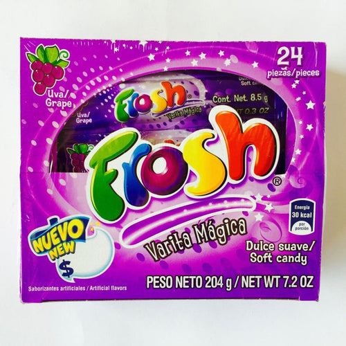 Caja de Dulce Frosh Uva con 24 paquetes de 24 piezas-Frosh-MayoreoTotal-MayoreoTotal