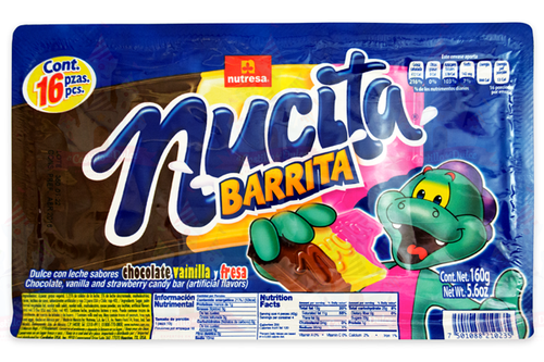 Caja de Nucita Barrita con 24 paquetes de 16 piezas - Nutresa-Nucita-Nutresa-MayoreoTotal
