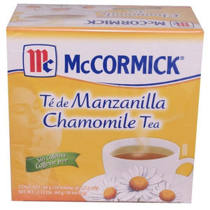 Caja de té de manzanilla McCormick con 24 paquetes de 50 sobres-Té-Herdez-MayoreoTotal