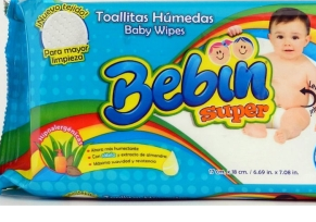 Caja de toallas húmedas Bebin en 18 paquetes de 80 toallas - Lambi-Toallas húmedas-Lambi-MayoreoTotal