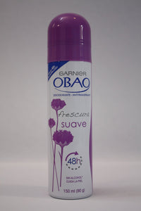 Caja Desodorante Obao Aerosol Frescura Suave de 150 ml con 12 piezas - Garnier-Desodorantes-Garnier-7506078972261C-MayoreoTotal