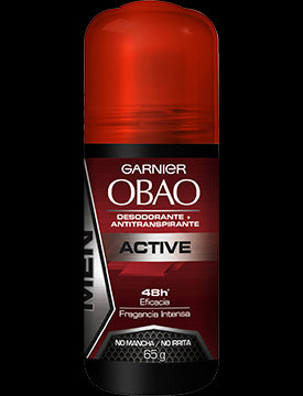 Caja Desodorante Obao Roll For Man Active de 65 g con 24 piezas - Garnier-Desodorantes-Garnier-MayoreoTotal