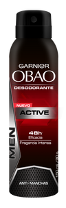 Caja Desodorante Obao Spray Hombre Active de 150 ml con 12 piezas - Garnier-Desodorantes-Garnier-MayoreoTotal