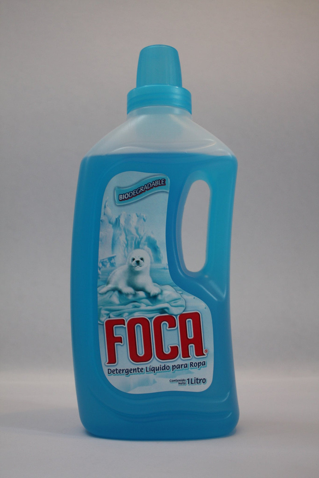 Caja Detergente Liquido Foca de 1 litro con 12 piezas - Fabrica de Jabón La Corona-Detergentes-La Corona-7501026028007C-MayoreoTotal