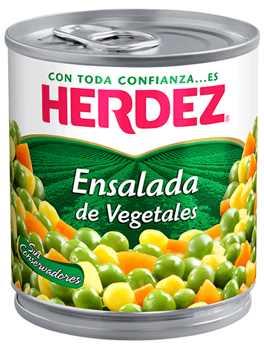 Caja Ensalada Vegetales de 400 grs con 24 piezas - Herdez-Enlatados-Herdez-MayoreoTotal