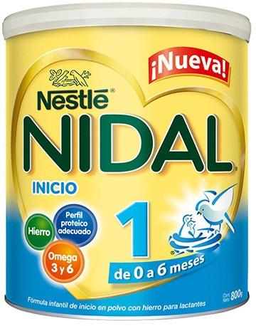 Caja Formula Lactea Nidal Formula de 800 grs con 12 piezas - Nestlé-Formula Lactea-Nestlé-MayoreoTotal