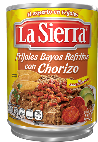 Caja Frijol con Chorizo Sierra de 440 grs con 12 piezas - Sabormex-Frijoles Enlatados-Sabormex-MayoreoTotal