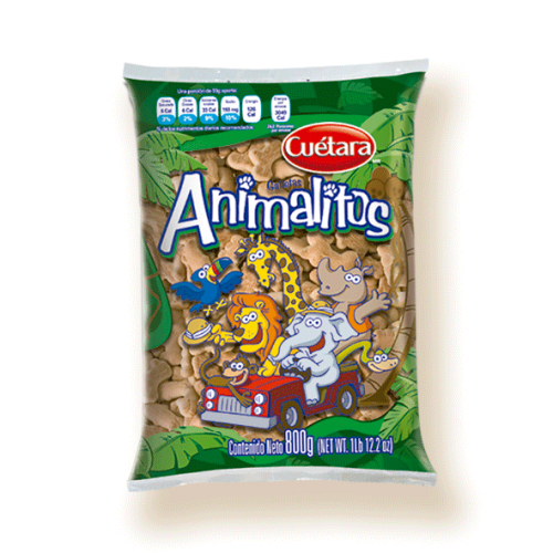 Caja Galletas Animalitos de 800 grs con 6 bolsas Cuetara-Galletas-Cuetara-MayoreoTotal