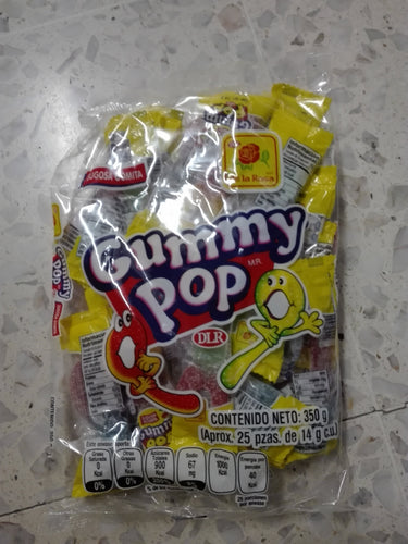Caja Goma Gummy Pop con 21 paquetes de 25 piezas-Dulces-MayoreoTotal-MayoreoTotal