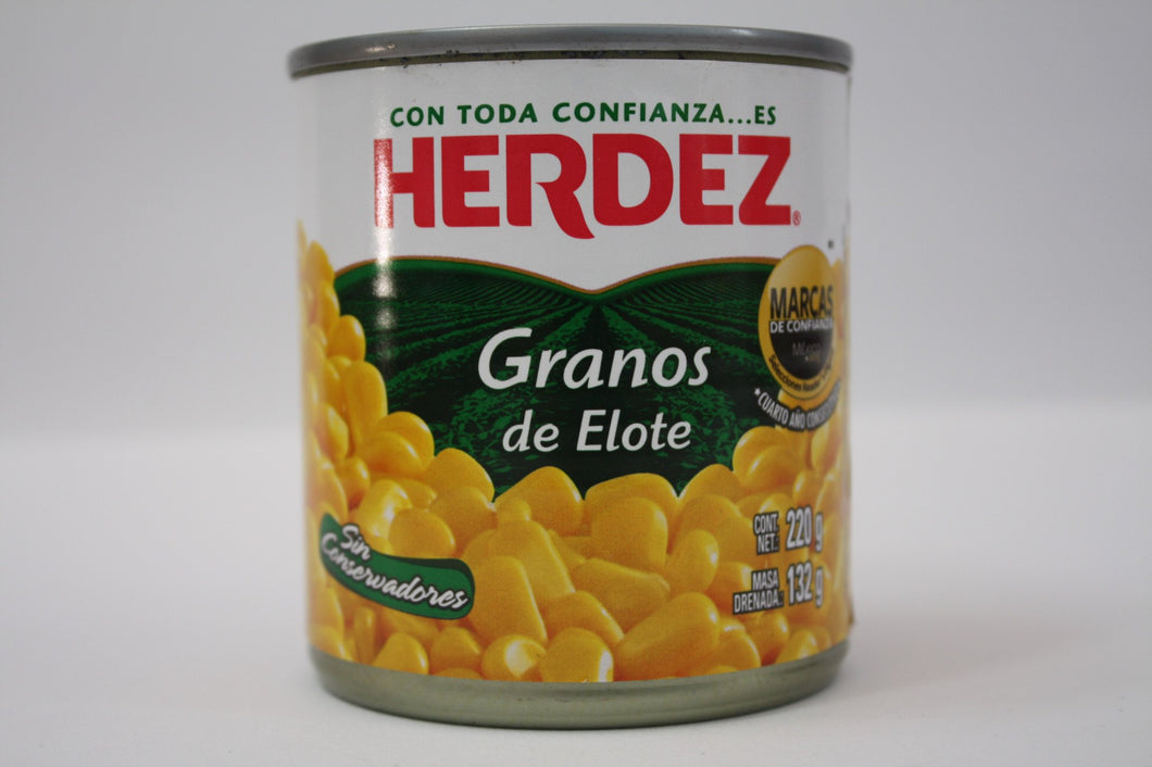 Caja Granos de Elote de 220 grs con 24 latas - Herdez-Enlatados-Herdez-7501003124234C-MayoreoTotal