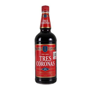 Caja Jerez 3 Coronas con 12 botellas de 1 Lt-Licores-MayoreoTotal-MayoreoTotal