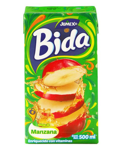 Caja jugo Bida sabor manzana de 500 ml en 12 piezas - Jumex-Jugos-Jumex-MayoreoTotal