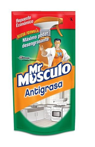 Caja Limpiador Mr Musculo Windex Desengrasante Doypack de 500 ml con 12 Piezas - SC Johnson-Limpiador-SC Johnson-MayoreoTotal