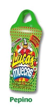 Caja Lucas Muecas sabor Pepino con 24 paquetes de 10 piezas - Effem-Muecas-Effem-MayoreoTotal