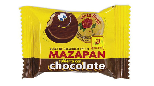 Caja Mazapan con chocolate la Rosa con 24 paquetes de 16 piezas - La Rosa-MayoreoTotal-MayoreoTotal
