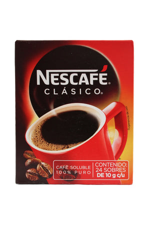 Caja Nescafe clasico de stick en 6 cajas de 15 sobres de 14grs - Nestlé-Cafe-Nestlé-MayoreoTotal