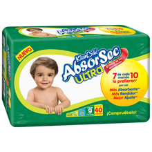 Cargar imagen en el visor de la galería, Caja Pañal Absorsec Grande con 40 piezas en 4 paquetes - Kimberly Clark-Pañales-Kimberly Clark-MayoreoTotal