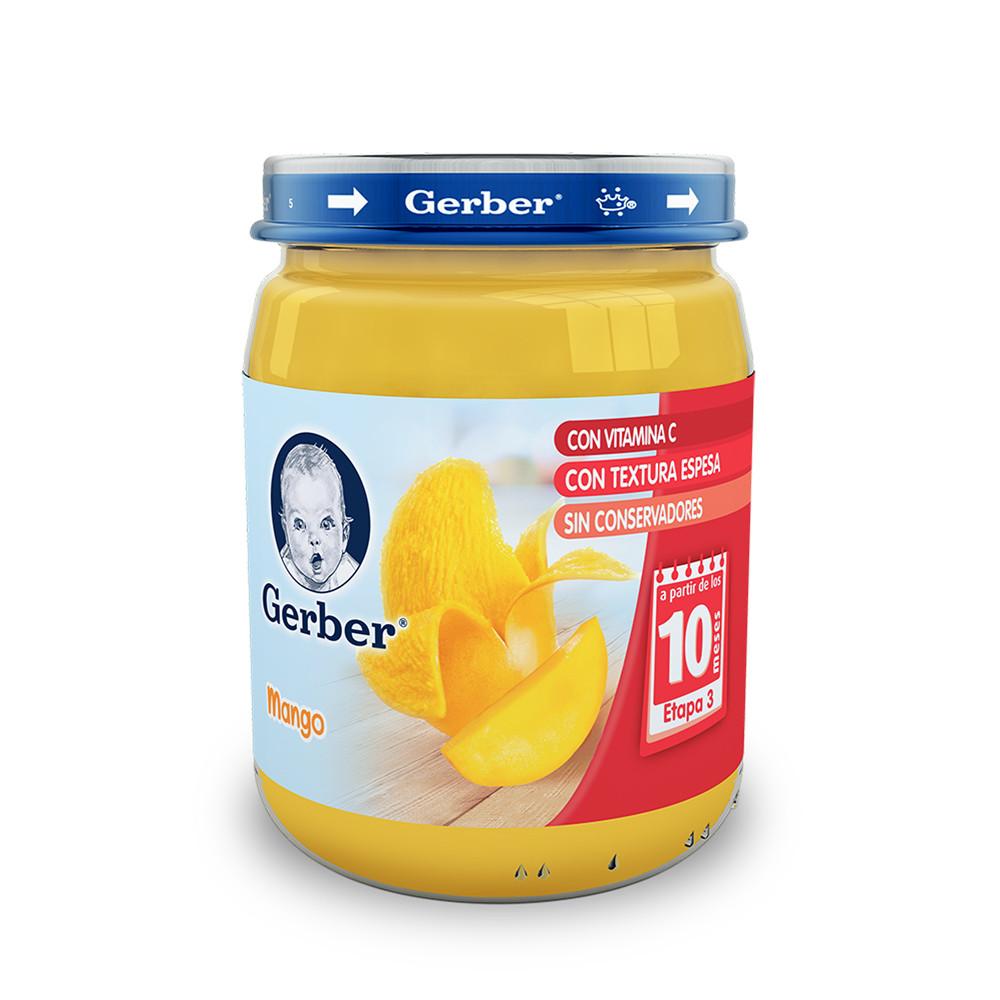 Caja papilla Gerber 3 etapa mango 170G 12P MayoreoTotal