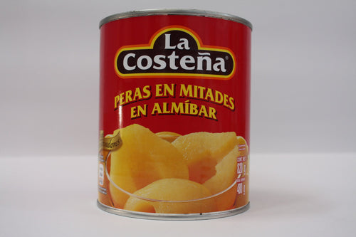 Caja Peras en Almí­bar en Mitades de 820 grs con 12 latas - La Costeña-Conservas-La Costeña-7501017003488C-MayoreoTotal