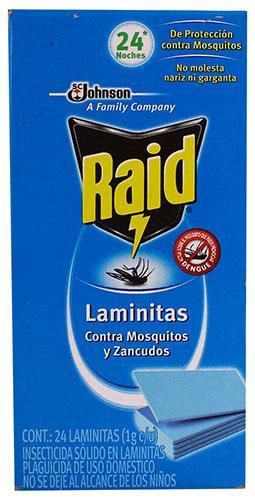 Caja Raid Laminitas Rep. con 24 Cajas, de 24 Piezas - S.C. Jonhson-Insecticidas-SC Johnson-MayoreoTotal