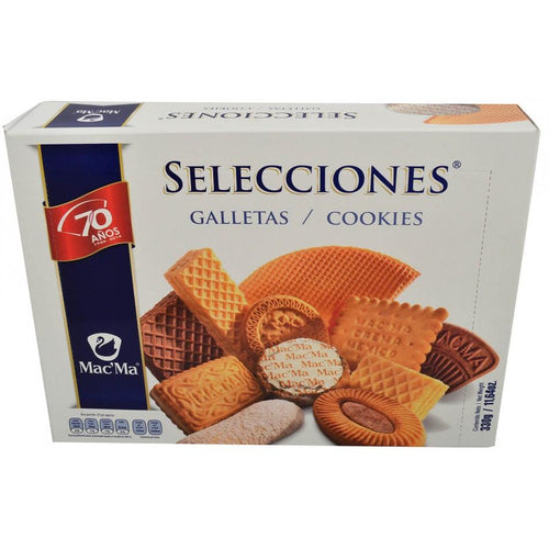 Caja Selecciones Mac Ma de 330 grs con 12 piezas - Mac Ma-Galletas-Mac Ma-MayoreoTotal