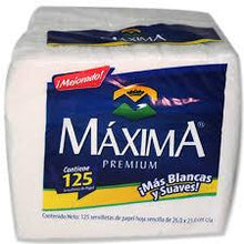 Cargar imagen en el visor de la galería, Caja Servilleta Maxima de 125 servilletas con 48 paquetes-Servilletas-Maxima-MayoreoTotal