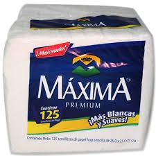 Caja Servilleta Maxima de 125 servilletas con 48 paquetes-Servilletas-Maxima-MayoreoTotal