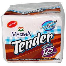 Caja Servilleta Tender de 125 servilletas con 48 paquetes-Servilletas-MayoreoTotal-MayoreoTotal
