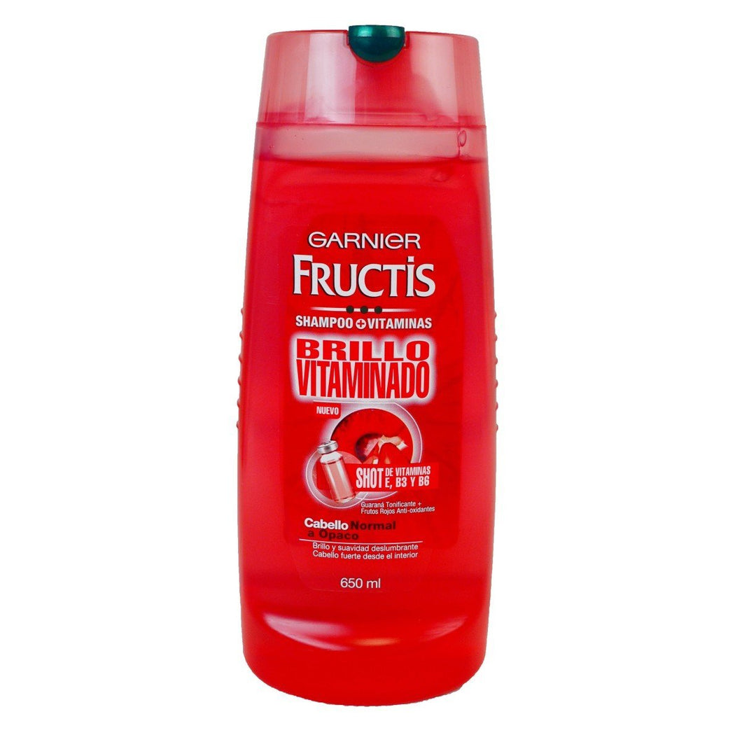 Caja Shampoo Fructis Brillo Vitamina de 650 ml con 6 Piezas - Garnier-Shampoo-Garnier-MayoreoTotal