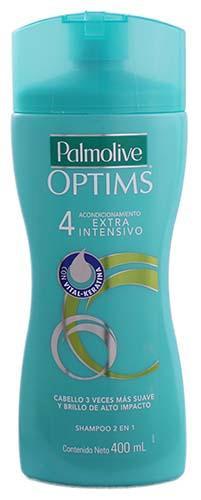 Caja Shampoo Optims Extra Intensivo de 400 ml con 12 Piezas - Palmolive-Shampoo-Colgate Palmolive-MayoreoTotal