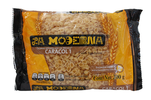 Caja Sopa Moderna Caracol No.1 de 200 grs con 20 bolsas - La Moderna-Sopas-La Moderna-MayoreoTotal