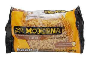 Caja Sopa Moderna Codo No. 1 de 200 grs con 20 bolsas - La Moderna-Sopas-La Moderna-MayoreoTotal