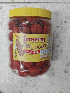 Caja Tamarin Locos chile con 18 paquetes de 80 piezas-Dulces-MayoreoTotal-MayoreoTotal