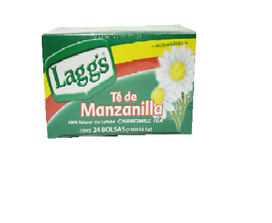 Caja Té Manzanilla Laggs de 24 sobres con 18 piezas - Laggs-Té-Laggs-MayoreoTotal